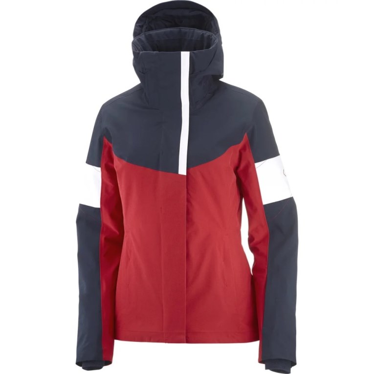 Red / Navy Salomon Speed Women's Insulated Jackets | IE RG2394